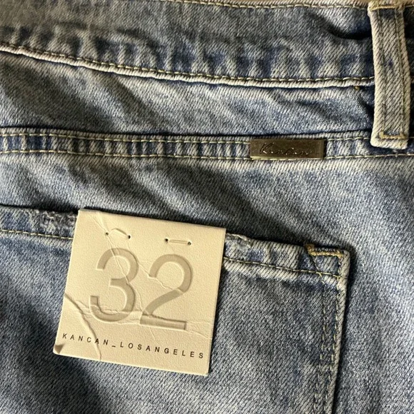 Kancan Women's Jeans Size 32 Medium Stone Wash High Rise Mom Jeans Comfort - Picture 5 of 8